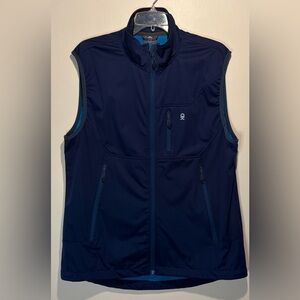 Little Donkey Andy Softshell Full Zip Up 3 Zip Pockets Outdoor Hiking Vest SZ L